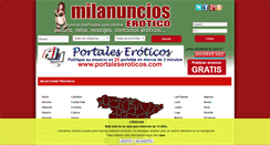 Desktop Screenshot of milanuncioserotico.com