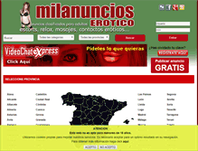 Tablet Screenshot of milanuncioserotico.com